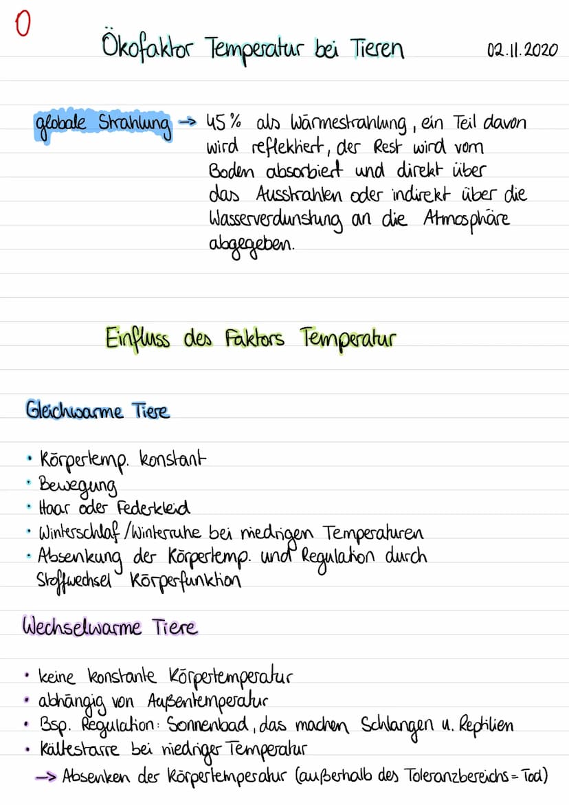 J
Ökologie
Umwelt: Zusammensetzung aus abiotischen (unbeleblen).
und biolischen (beleblen) Faktoren
=> alle Einflüsse und Beziehungen, die z