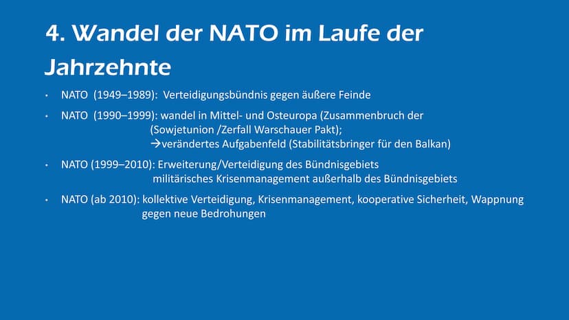 Die NATO
Verteidigungsbündnis
oder Weltpolizist?
Von Elisabeth Atapin Gliederung
1. Gründung im historischen Kontext
2. Vertragswerk
2.1 Lei
