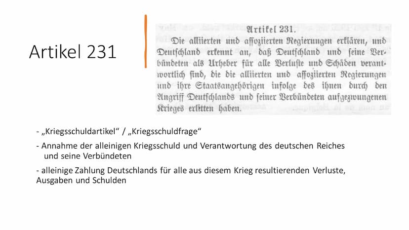 in
Versailler Friedensvertrag
10.01.1920 Versailler Vertrag-
Friedensvertrag nach dem 1. Weltkrieg
Allgemeines
Endpunkt des ersten Weltkrieg