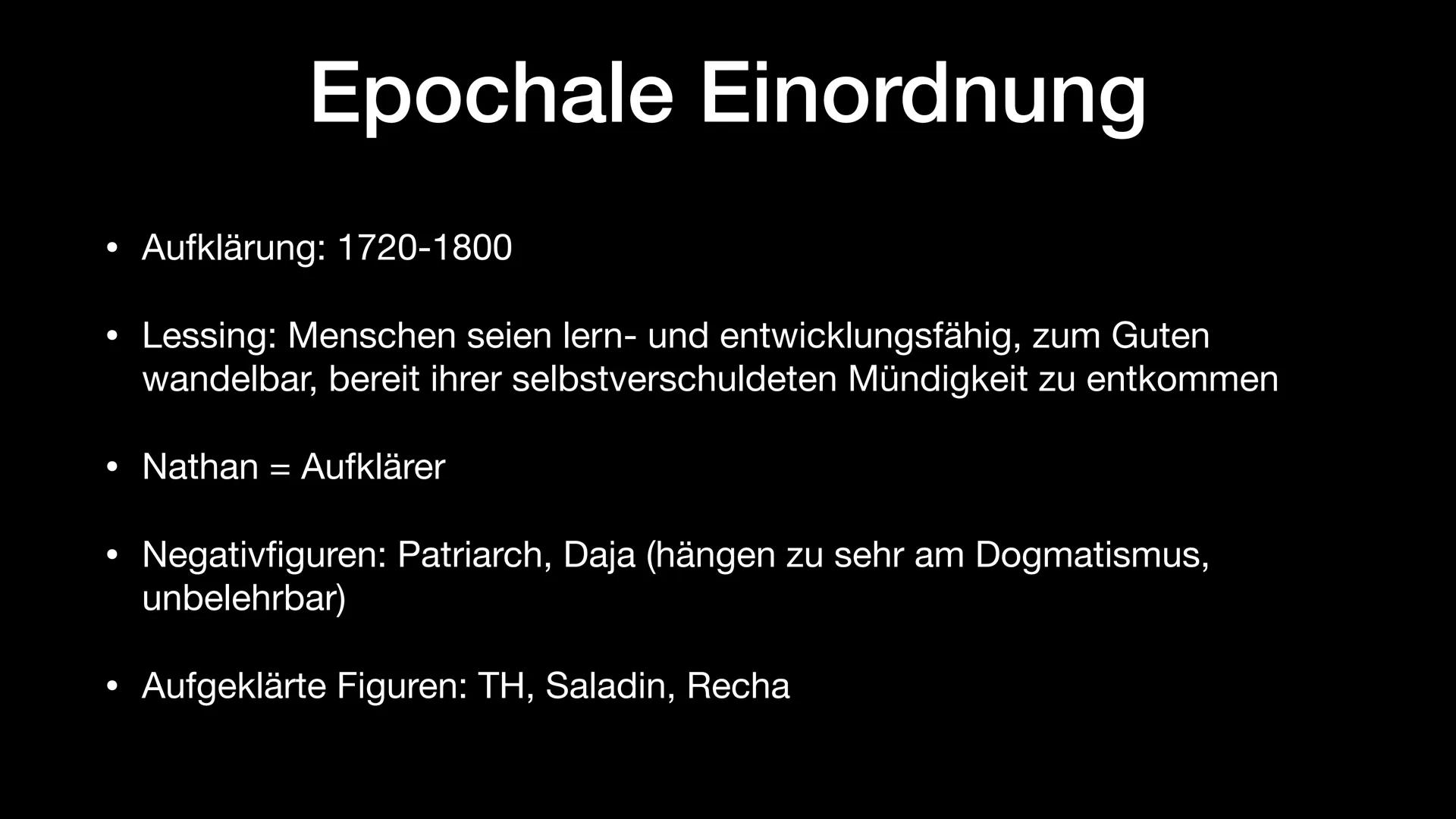 Inhaltsfeld Texte: Dramen
Nathan der Weise
Gotthold Ephraim Lessing, 1779
Abi 2023 NRW - Deutsch LK ●
●
●
●
●
●
Allgemeine Daten ✓
Vorgeschi