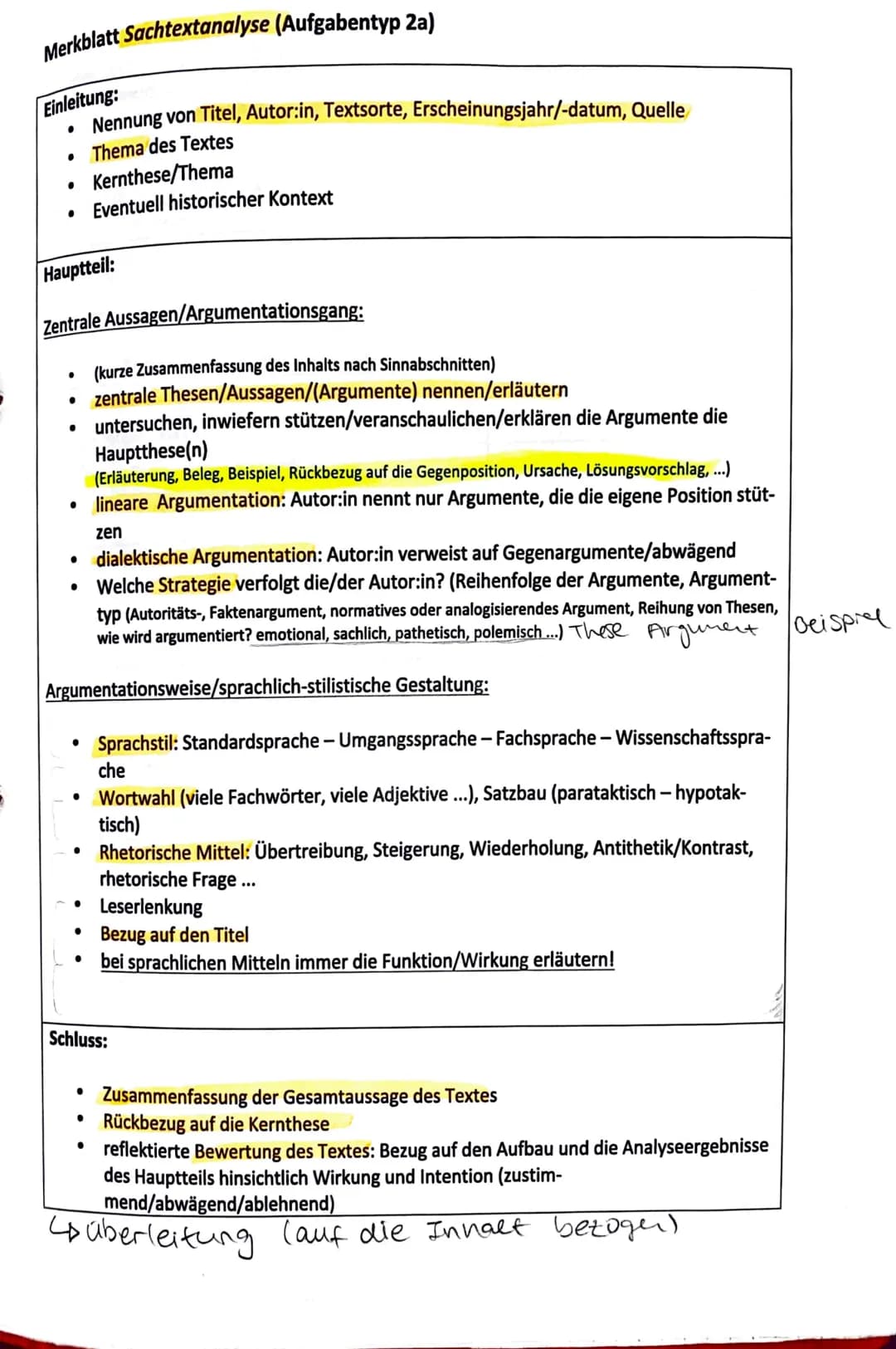 Deutsch 4. Klausur - Sachtextanalyse
Einleitung: Der vorliegende "Texttyp" geschrieben von "Autor" wurde im Jahr "Jahr" in der
Zeitung "Zeit