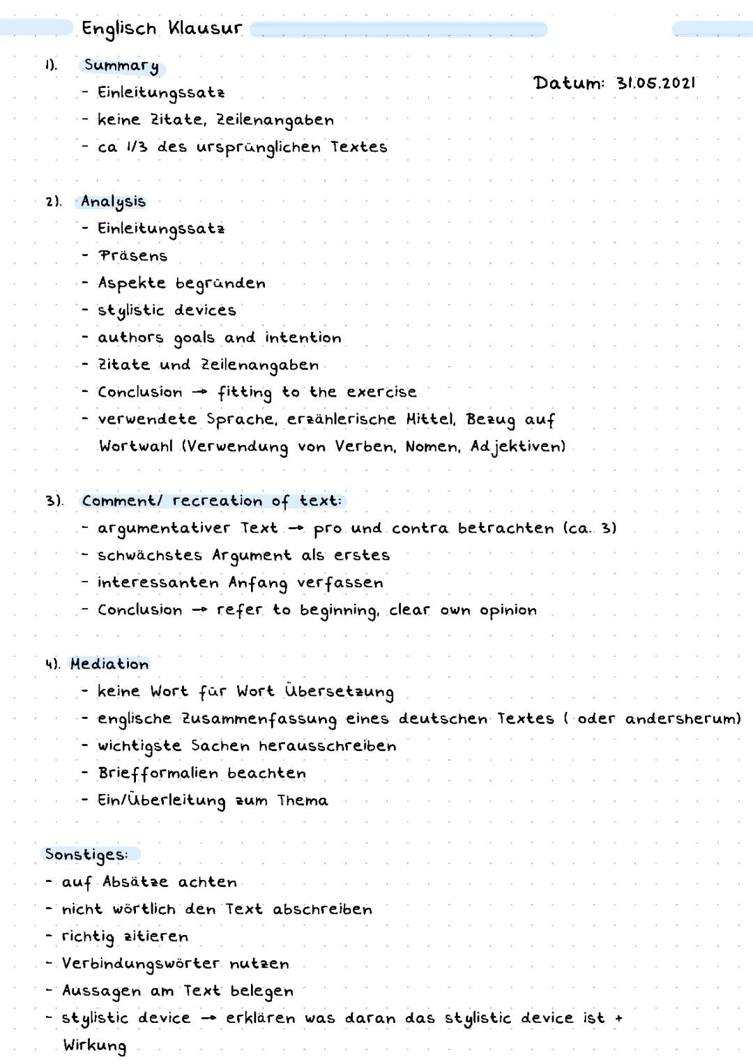 Ausführliche Analyse und Kommentar mit Mediation