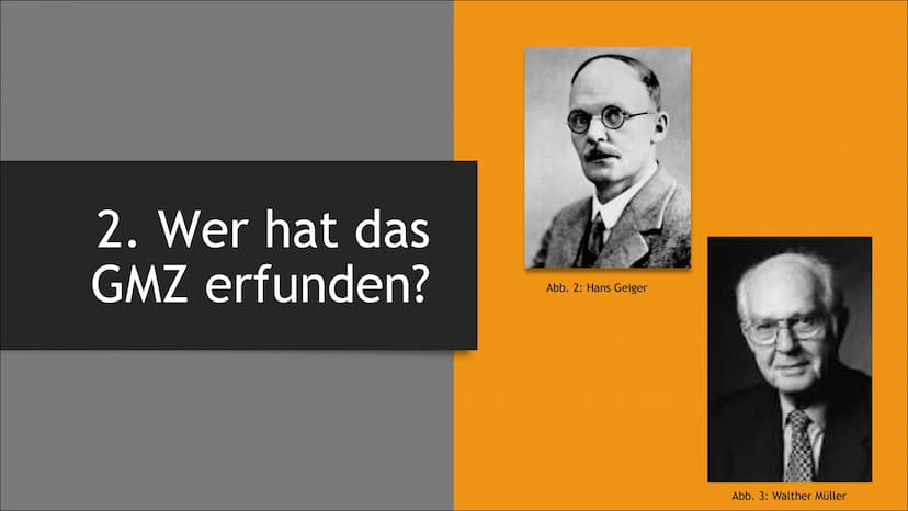 Geiger - Müller - Zählrohr
Physik-Gk Inhalt
Einleitung:
1. Was ist das Geiger-Müller-Zählrohr (GMZ)?
Hauptteil:
Schluss:
2. Wer hat das GMZ 
