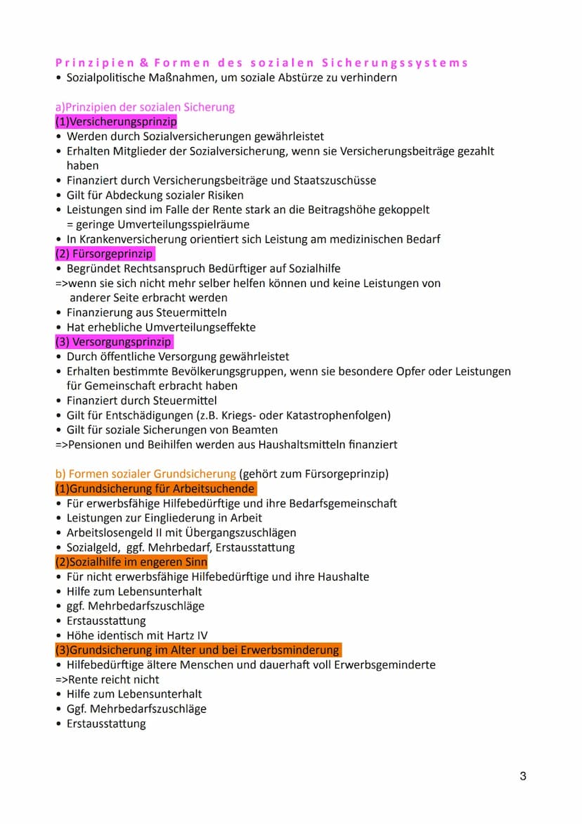 Strukturen sozialer Ungleichheit, sozialer Wandel und soziale Sicherung
Sozialstaat Definition
• Gesamtheit staatlicher Maßnahmen mit denen 