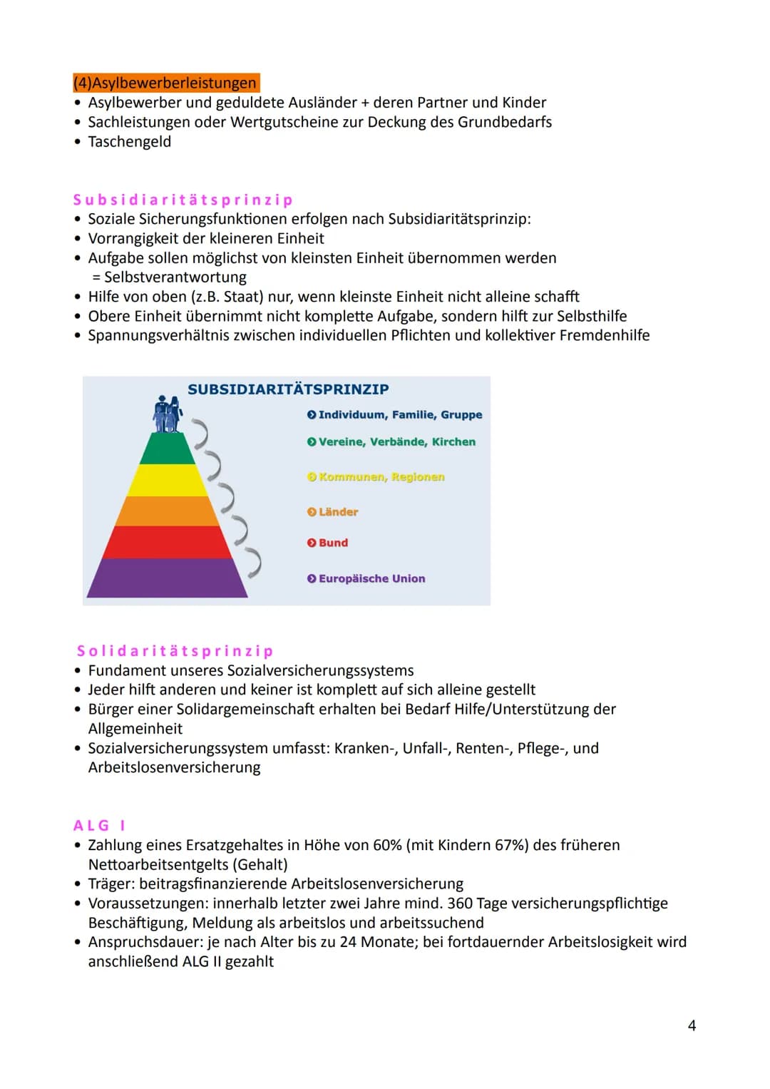 Strukturen sozialer Ungleichheit, sozialer Wandel und soziale Sicherung
Sozialstaat Definition
• Gesamtheit staatlicher Maßnahmen mit denen 