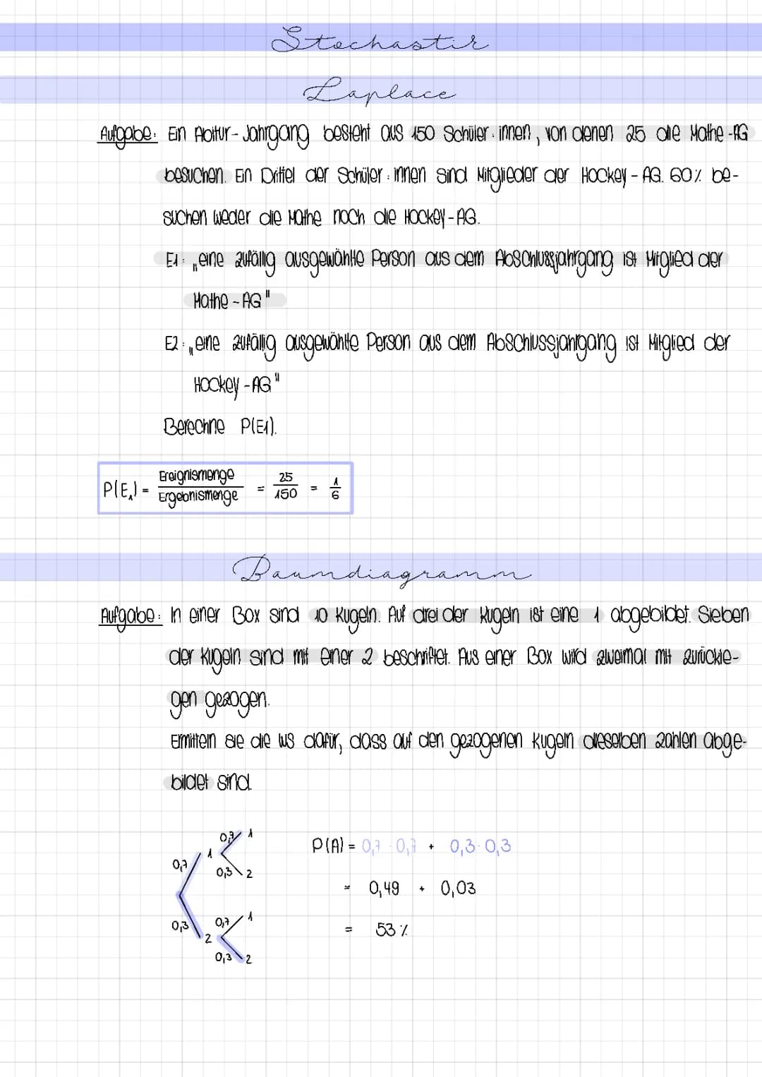 typische Aufgabenstellungen Abitur (Stochastik)