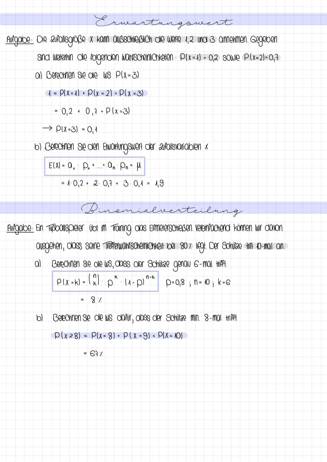 tochaster
Laplace
Aufgabe: Ein Abitur-Jahrgang besteht aus 150 Schülerinnen, von denen 25 die Mathe-AG
besuchen. Ein Drittel der Schüler inn