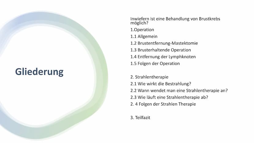 Brustkrebs-
Eine Krankheit,
an der man
sterben muss? Gliederung
1 Mammakarzinom
2 Risikofaktoren
3 Brustkrebs-Früherkennung
4 Mutation von B