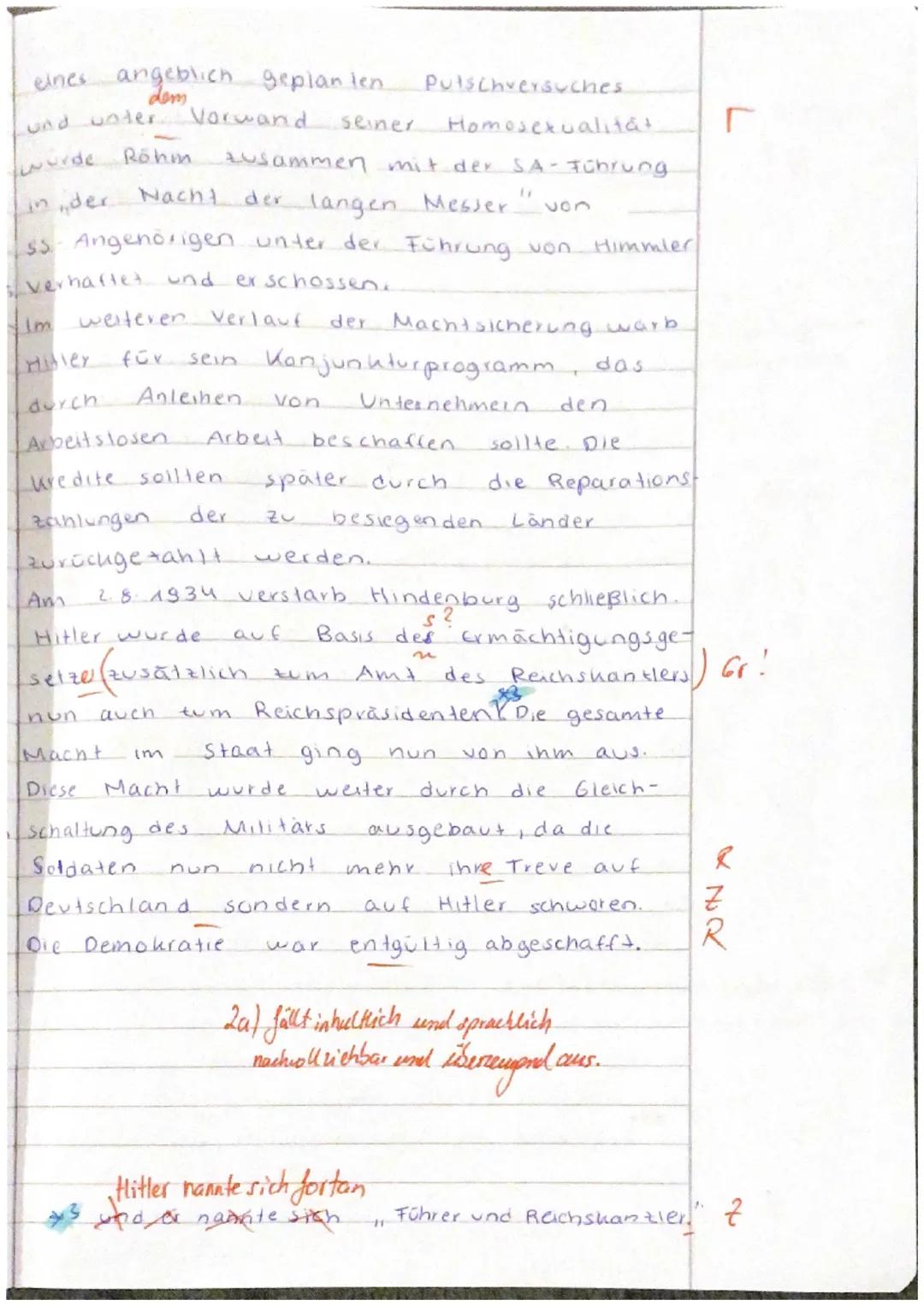 Q2
GK Geschichte
Rede Adolf Hitlers am 31. Januar 1933 an das deutsche Volk
Klausur 1
21.9.23
übertestlich
Wir wollen kämpfen für Deutschlan