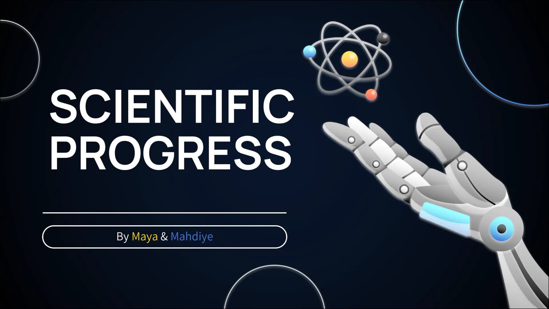 SCIENTIFIC
PROGRESS
By Maya & Mahdiye CONTENT
Science
Technology
Definition
Genetic engineering
Cloning
Designer babies
Definition
Robotics
