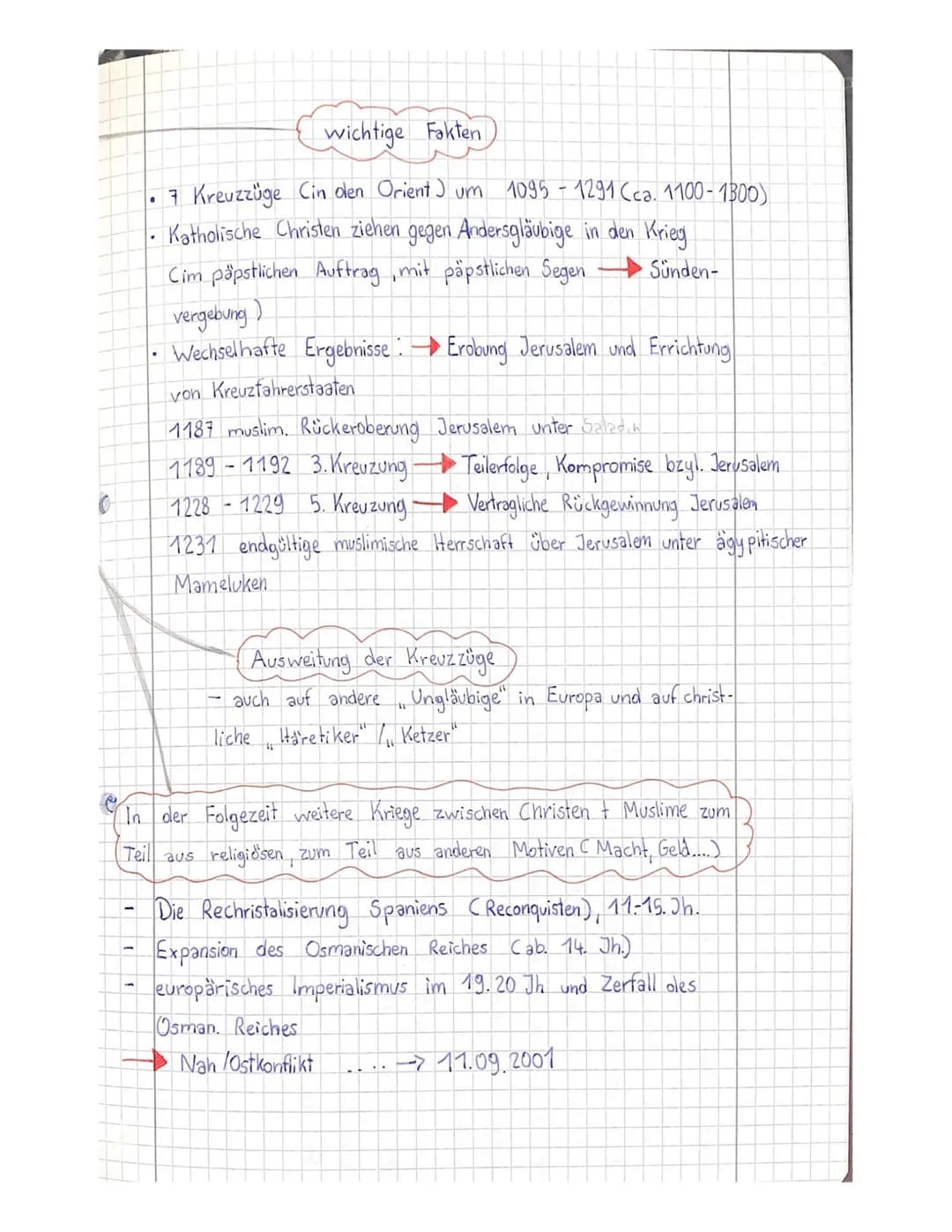 Vorgeschichte /langfristige Hintergründe
Expansion Araber/Islam im 7./8. Jh.
• dreigeteilte Mittelmeerwelt, verstärkt seit Schisma
von 1054 