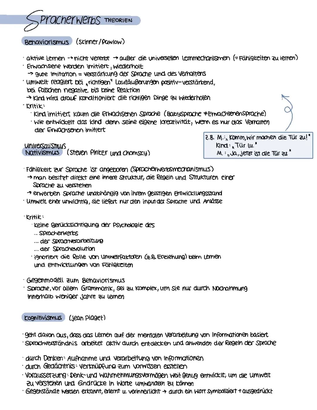 Abitur, Zusammenfassung zu Sprache und Kommunikation