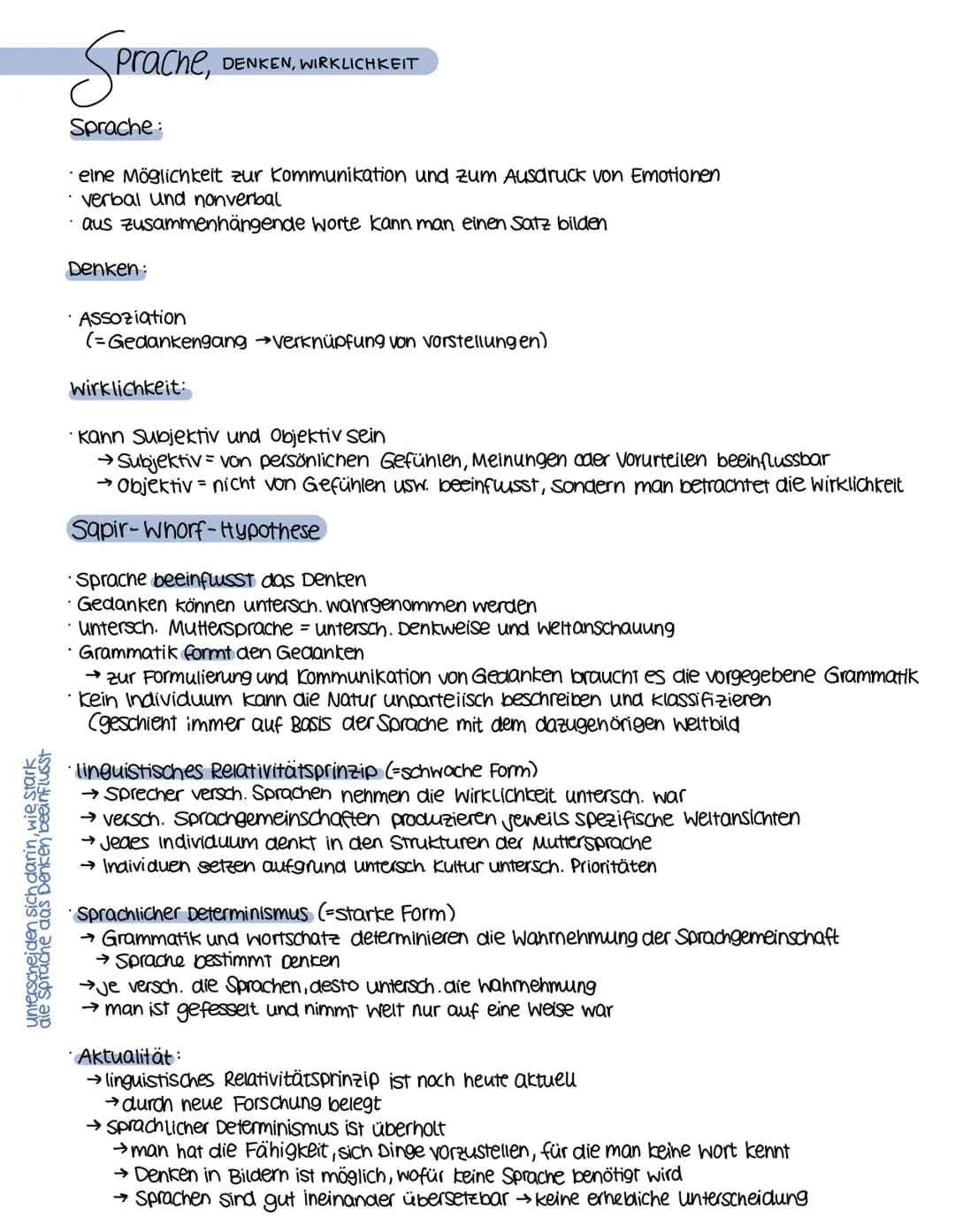 Spracherwerbs THEORIEN
Behaviorismus (skinner/Pawlow)
· aktive Lernen →nicht vererbt außer die universellen Lemmechanismen (=Fähigkeiten zu 