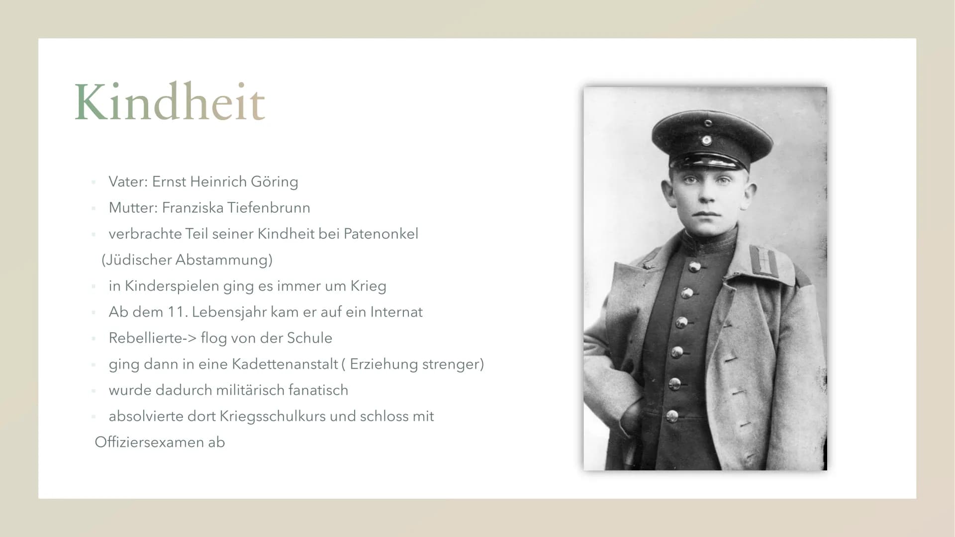 Hermann Goering Inhalt
Steckbrief
Kindheit
Lebenslauf
Politischer Aufstieg
Das Ende
Quellen Steckbrief
Namensgeber ist ein jüdischer Arzt
4 