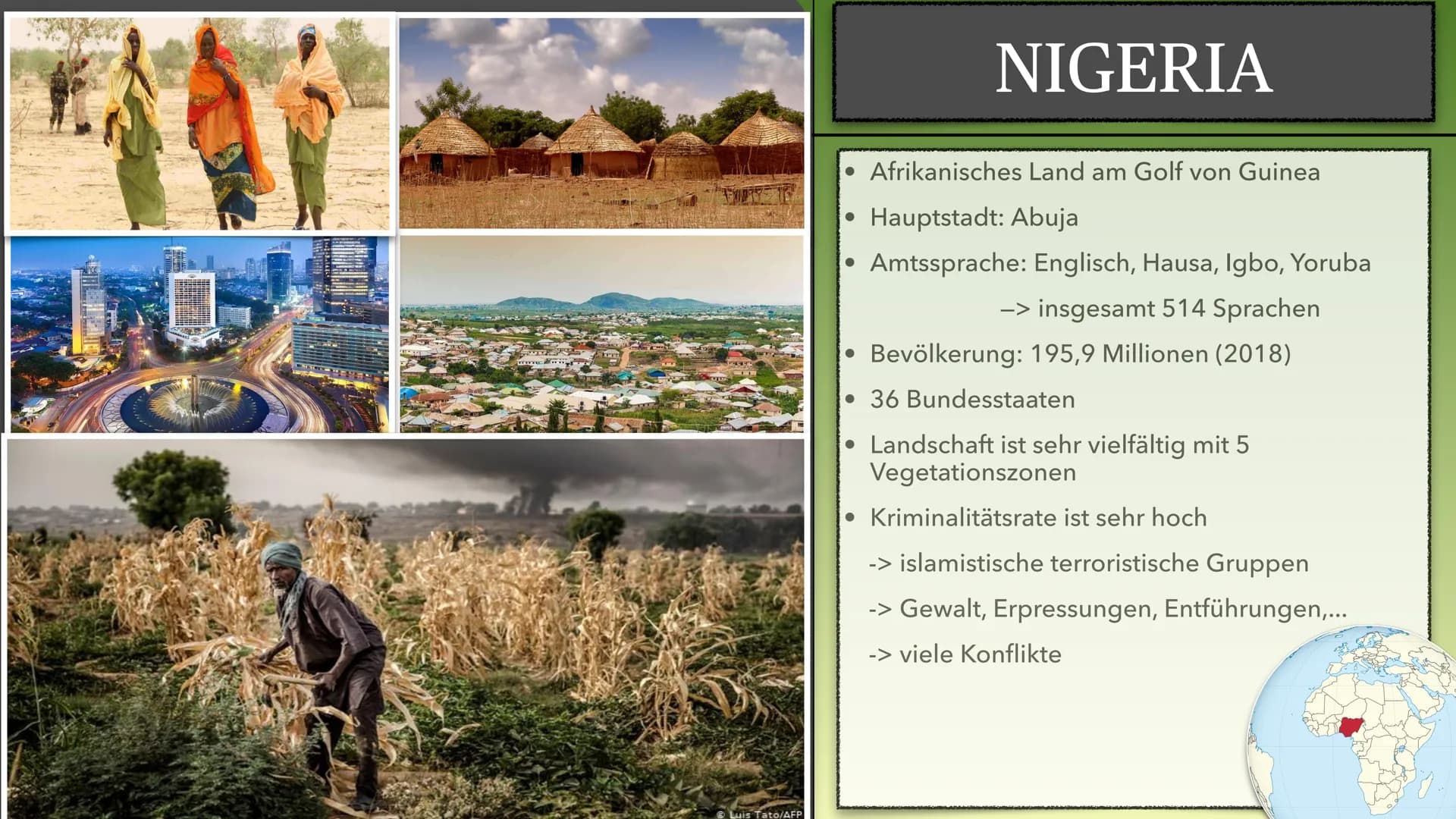 Erziehung in Nigeria
Erziehung und Bildung International • Nigeria
Inhalt
Erziehung auf dem Land
-> Erziehungsmethoden
• Erziehung in der Gr