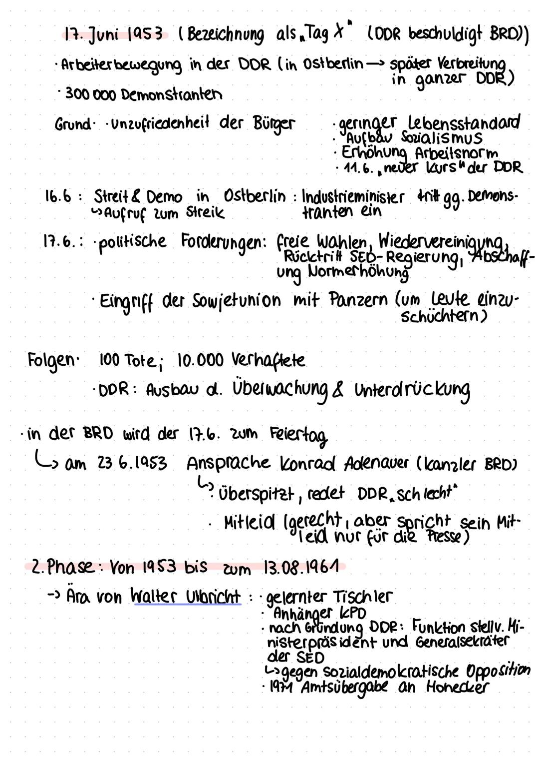 D D R
Gründung: 07. Oktober 1949
L> in Ostberlin
।१५१
دا
1961
·3 Volkskongresse ( Volkskongress bewegung")
->Rat arbeitet an der Verfassung
