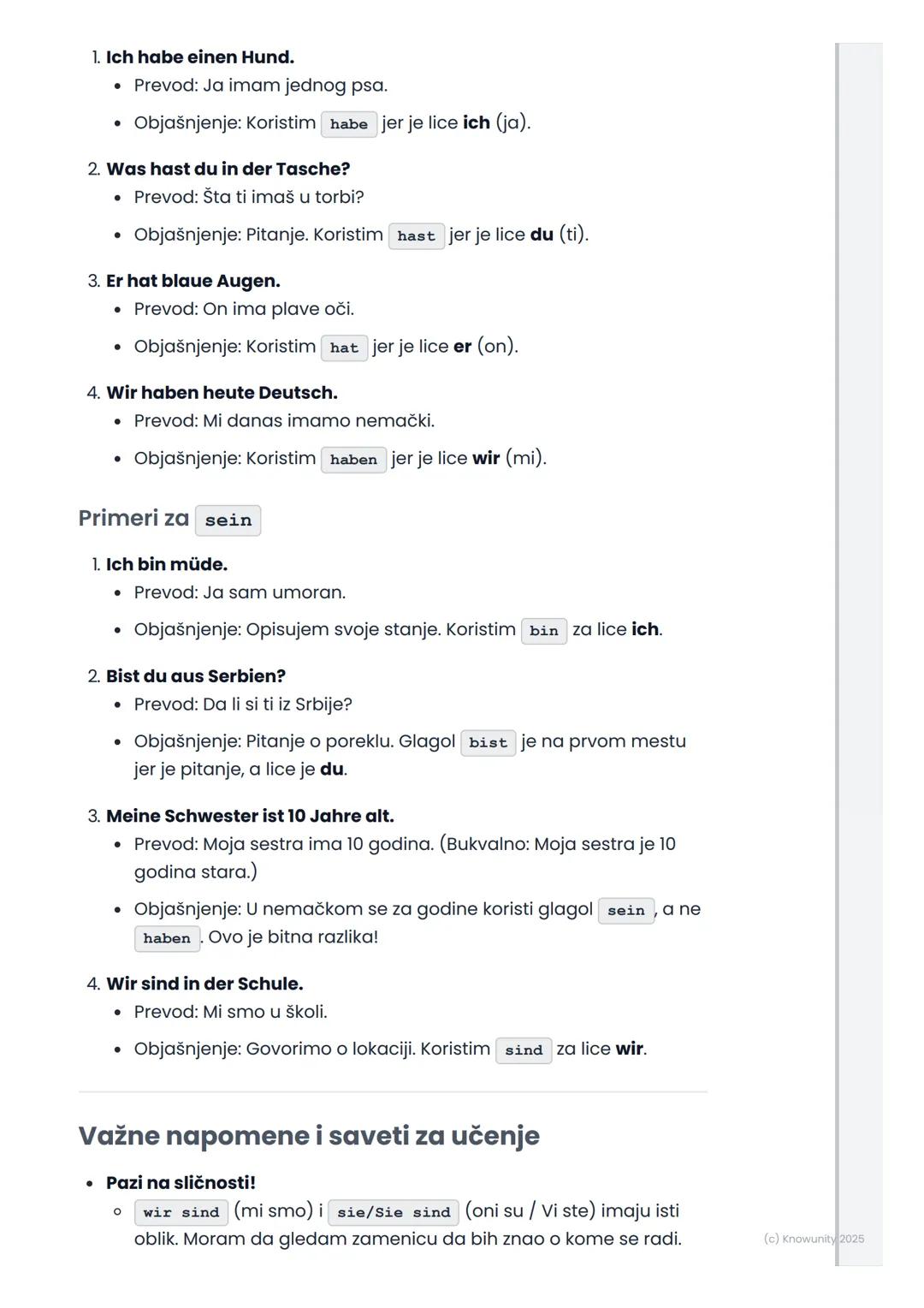 # Glagoli 'haben' i 'sein'

Uvod u glagole 'haben' i 'sein'

Glagoli haben (imati) i sein (biti) su dva najvažnija glagola u
nemačkom jeziku