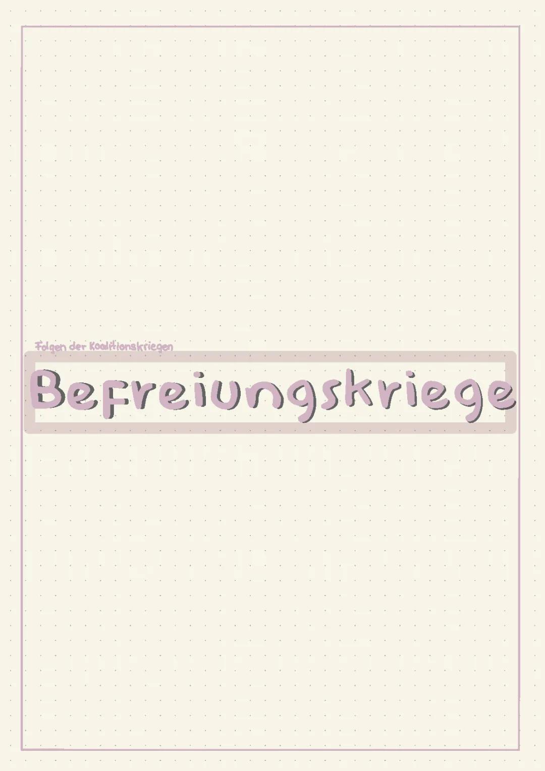 Befreiungskriege 