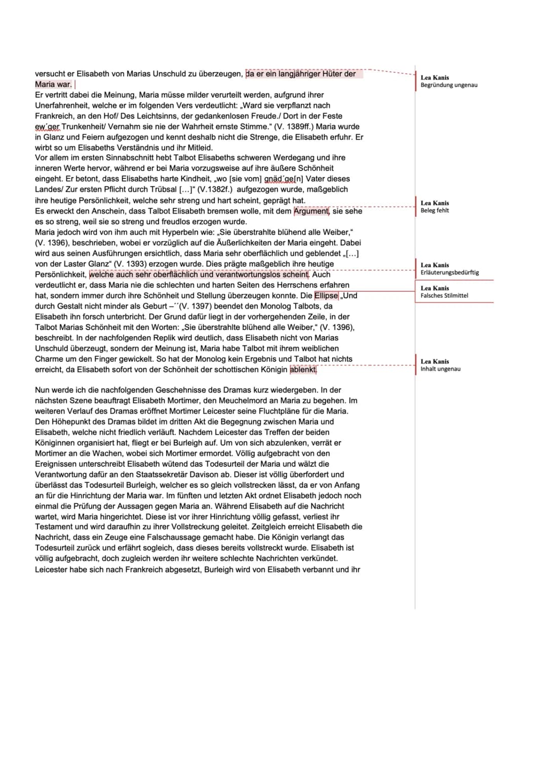 MONOLOGINTERPRETATION
Meine Aufgabe ist es, eine Replik aus dem Drama „Maria Stuart" von Friedrich Schiller zu
interpretieren. Friedrich Sch