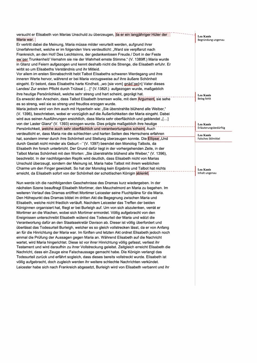 MONOLOGINTERPRETATION
Meine Aufgabe ist es, eine Replik aus dem Drama „Maria Stuart" von Friedrich Schiller zu
interpretieren. Friedrich Sch