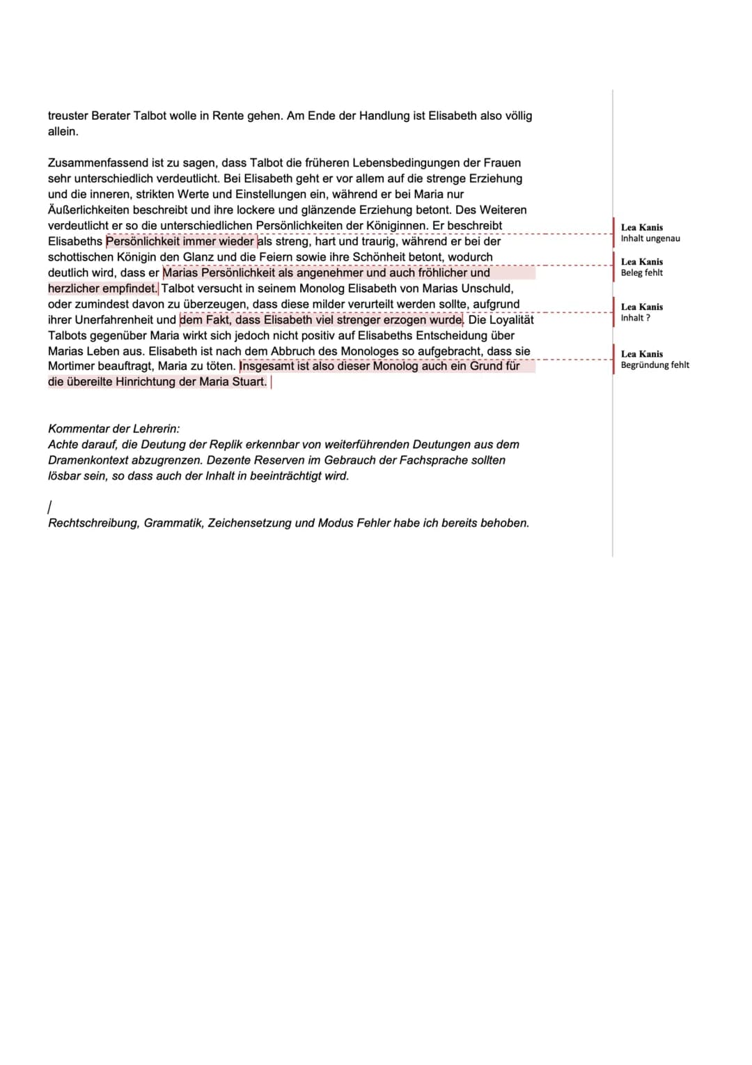 MONOLOGINTERPRETATION
Meine Aufgabe ist es, eine Replik aus dem Drama „Maria Stuart" von Friedrich Schiller zu
interpretieren. Friedrich Sch