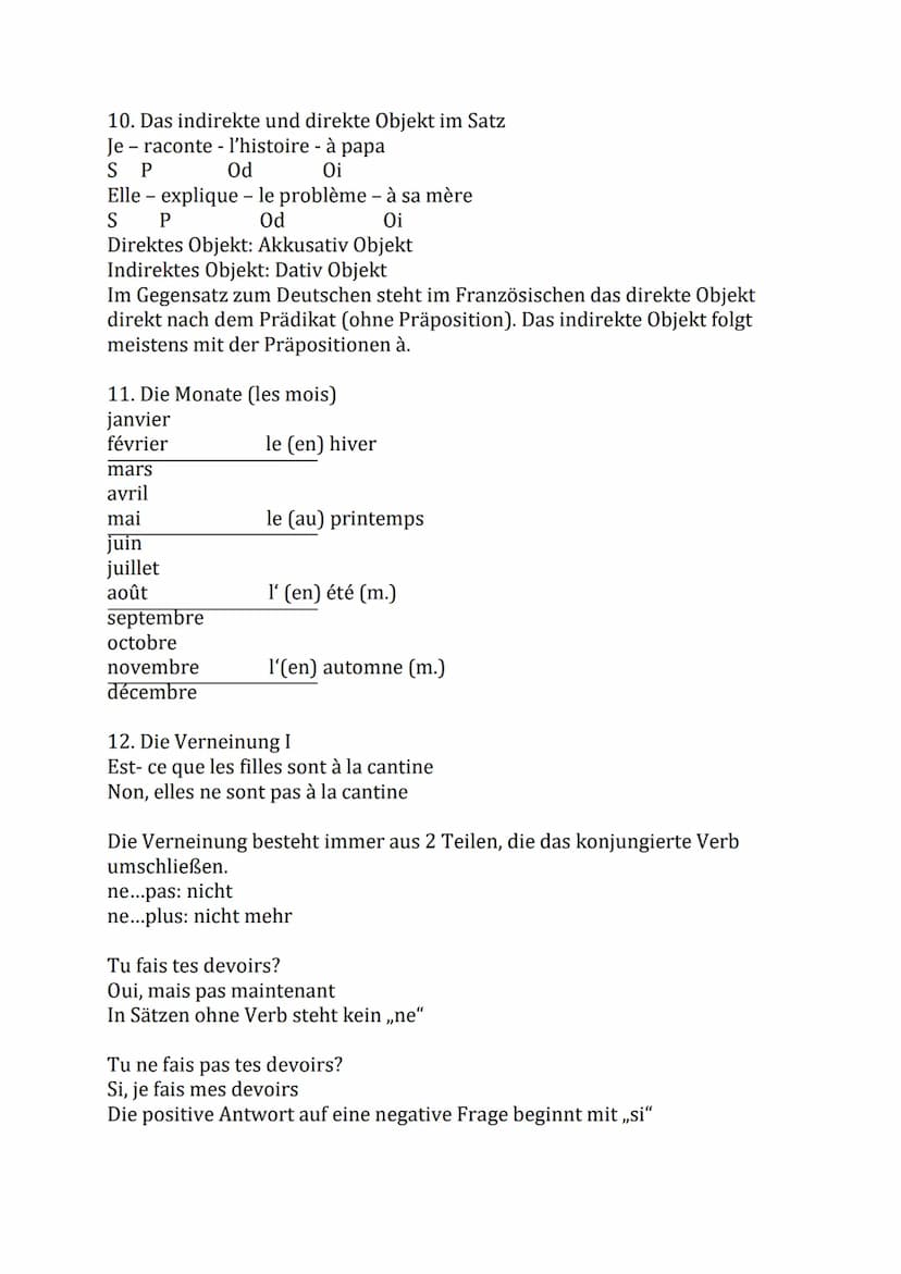 1. bestimmter und unbestimmter Artikel
bestimmter Artikel
le théâtre
la copine
l'épouvantail
Grammatik Französisch 8.Klasse
2. Konjugation d