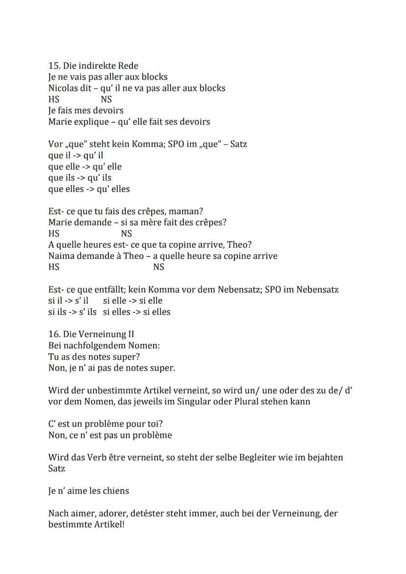 1. bestimmter und unbestimmter Artikel
bestimmter Artikel
le théâtre
la copine
l'épouvantail
Grammatik Französisch 8.Klasse
2. Konjugation d