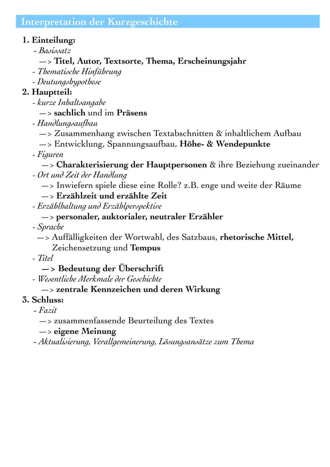 KURZGESCHICHTEN
Die Kurzgeschichte ist eine Form der Kleinepik, die in ihrer speziellen
Ausprägung, der amerikanischen ,short story", erst i