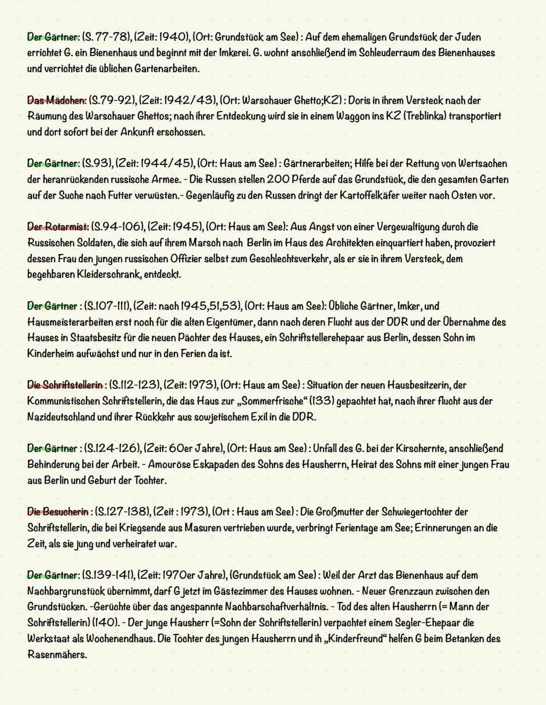  # Heimsuchung Lernzettel

## Übersicht Kapitel

Prolog (S.9-11), (Zeit: Vor 24.000), (Ort: Markischer See): Erdgeschichtliche Entwicklung d