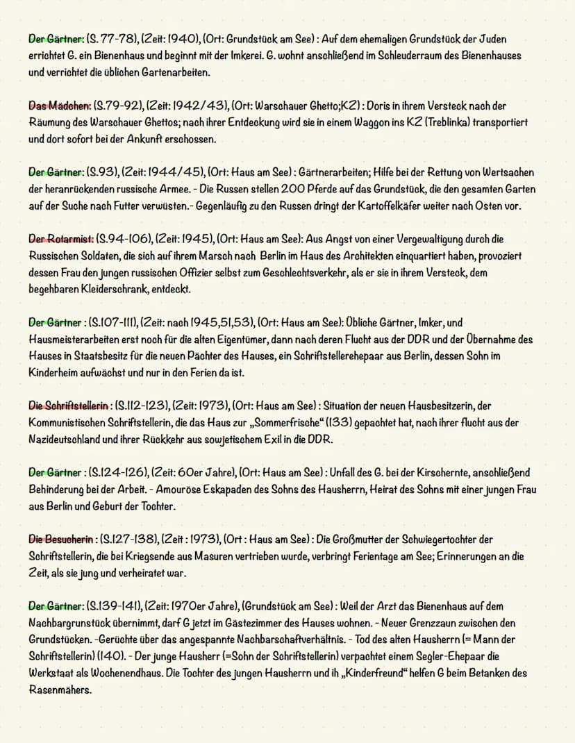  # Heimsuchung Lernzettel

## Übersicht Kapitel

Prolog (S.9-11), (Zeit: Vor 24.000), (Ort: Markischer See): Erdgeschichtliche Entwicklung d