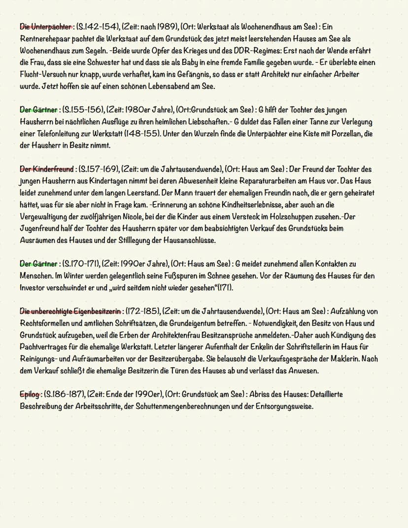  # Heimsuchung Lernzettel

## Übersicht Kapitel

Prolog (S.9-11), (Zeit: Vor 24.000), (Ort: Markischer See): Erdgeschichtliche Entwicklung d
