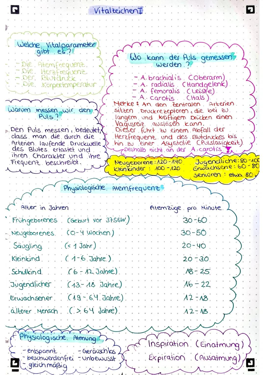 Vitalzeichen 2
Blutdruck
Der Blutdruck ist der Druck,
welches das. Blut, von innen
auf die Gefäßwände ausübt.
Den Druck auf Arterien.
und. V