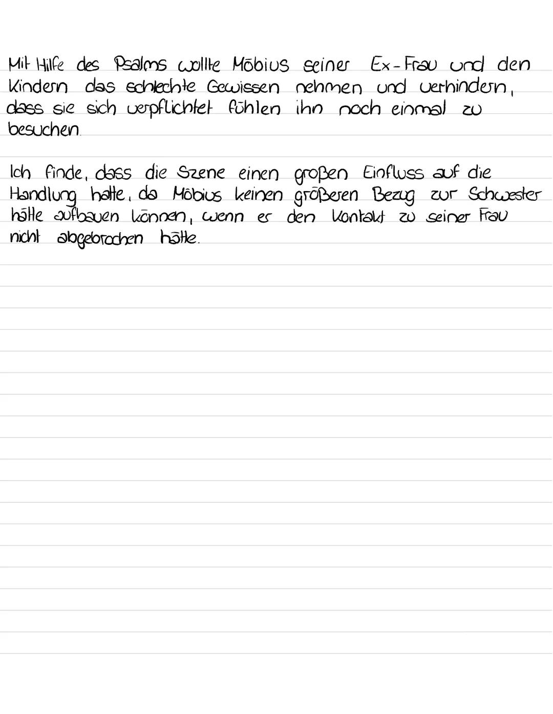 Deutsch
Analyse
In dem Drama "die Physiker" von Friedrich Dürrenmatt veröffentlicht im
Jahre 1962 geht es um drei Physiker, die in einem San