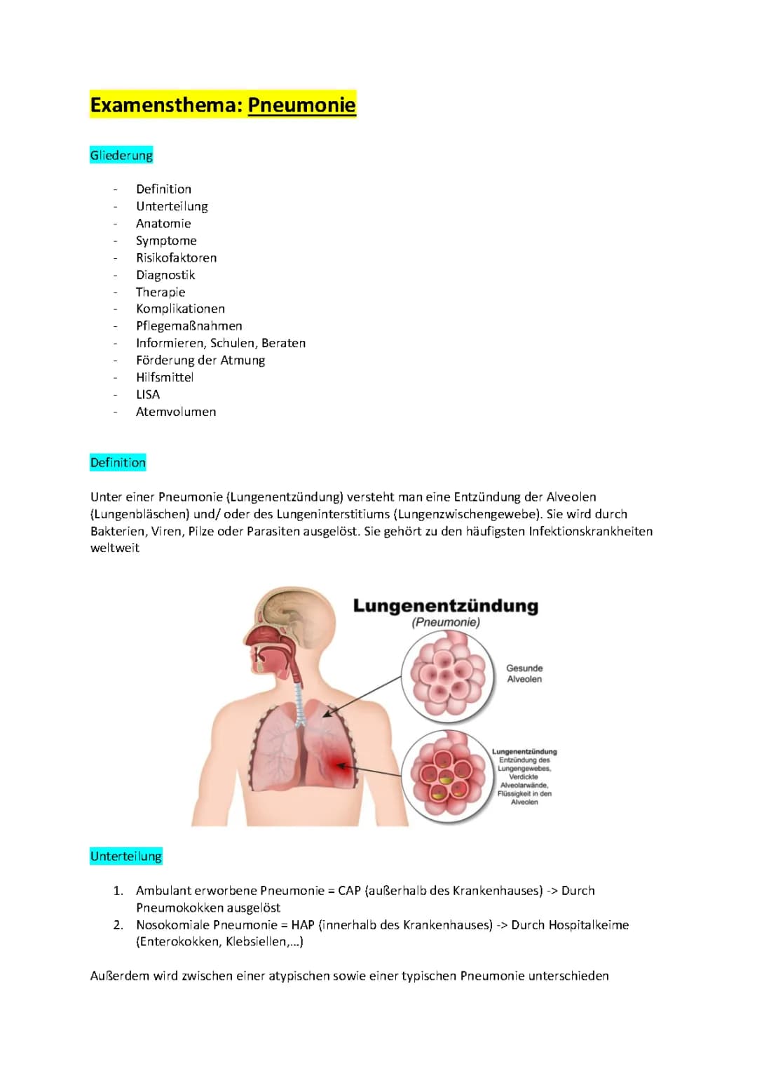 Pneumonie
