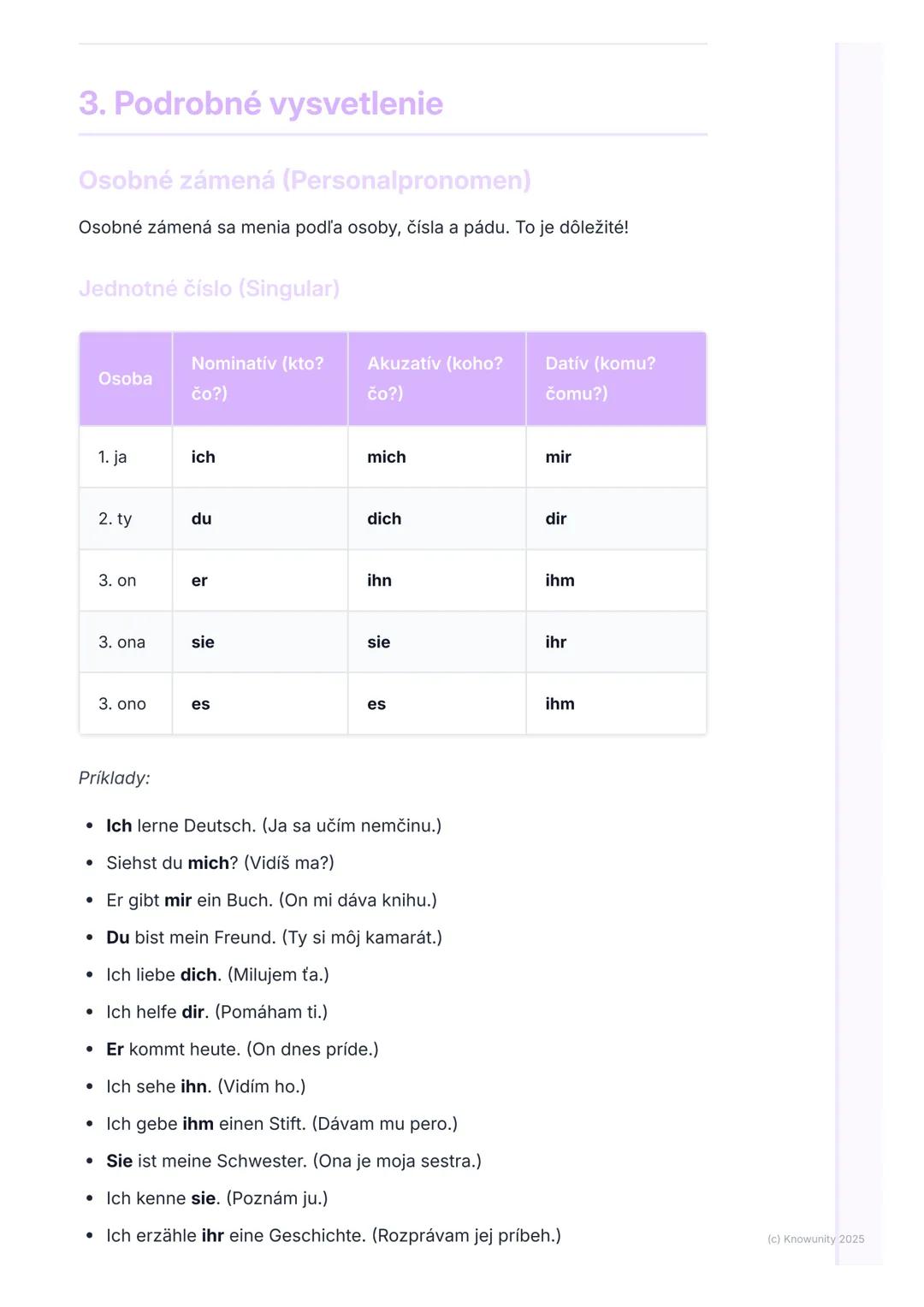 # Osobné a privlastňovacie
# zámená

## 1. Prehľad

Ahojte! Dnes si zopakujeme veľmi dôležitú tému z nemčiny - osobné a
privlastňovacie záme