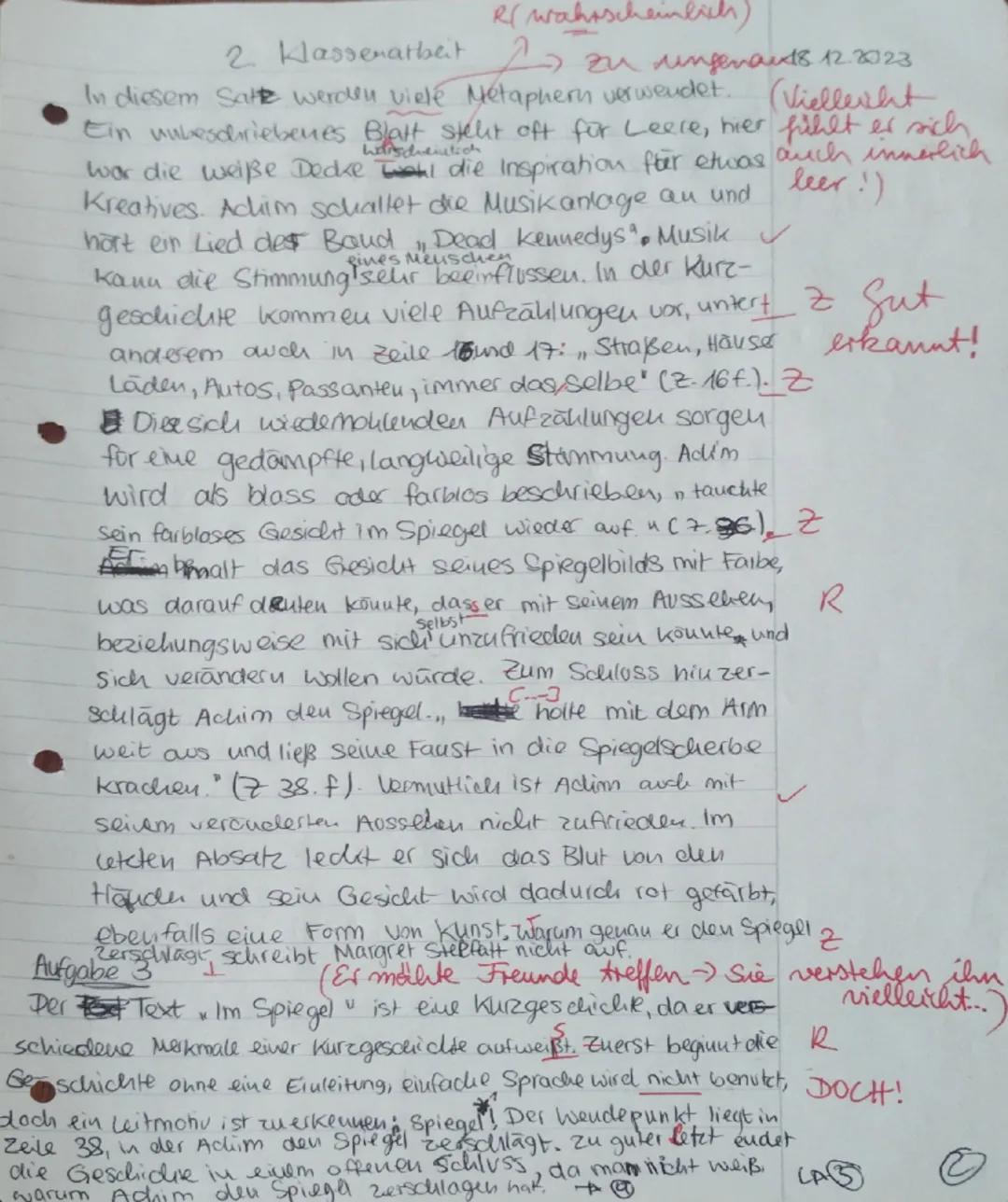 # 2. Klassenarbeit

Thema: Analyse von Kurzgeschichten

Klasse 8
Deutsch / Vy
18.12.2023

Margret Steenfatt
(* 7. Januar 1935 in Hamburg; † 