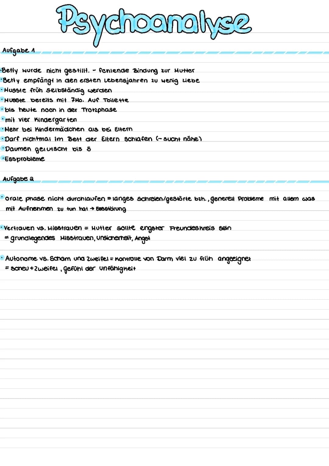 Fallbeispiel: Betty und die Analyse einer Kinderpsychotherapie