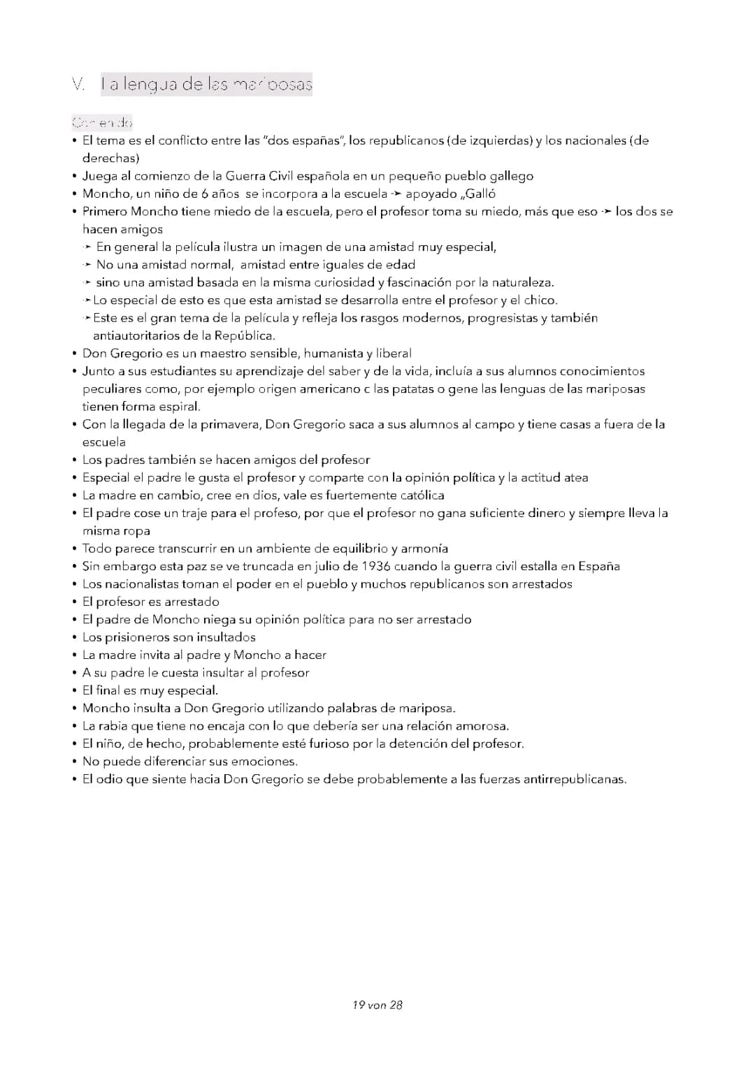 La lengua de las mariposas