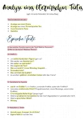 Know Verschiedene Textarten Deutsch - lyrische Texte, Epische Texte, Sachtextanalyse thumbnail