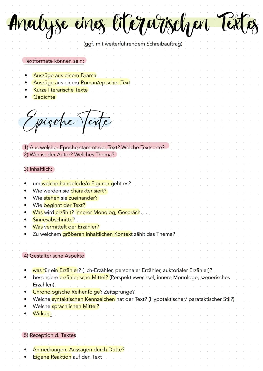 Analyse eines literarischen Textes
(ggf. mit weiterführendem Schreibauftrag)
Textformate können sein:
● Auszüge aus einem Drama
Auszüge aus 