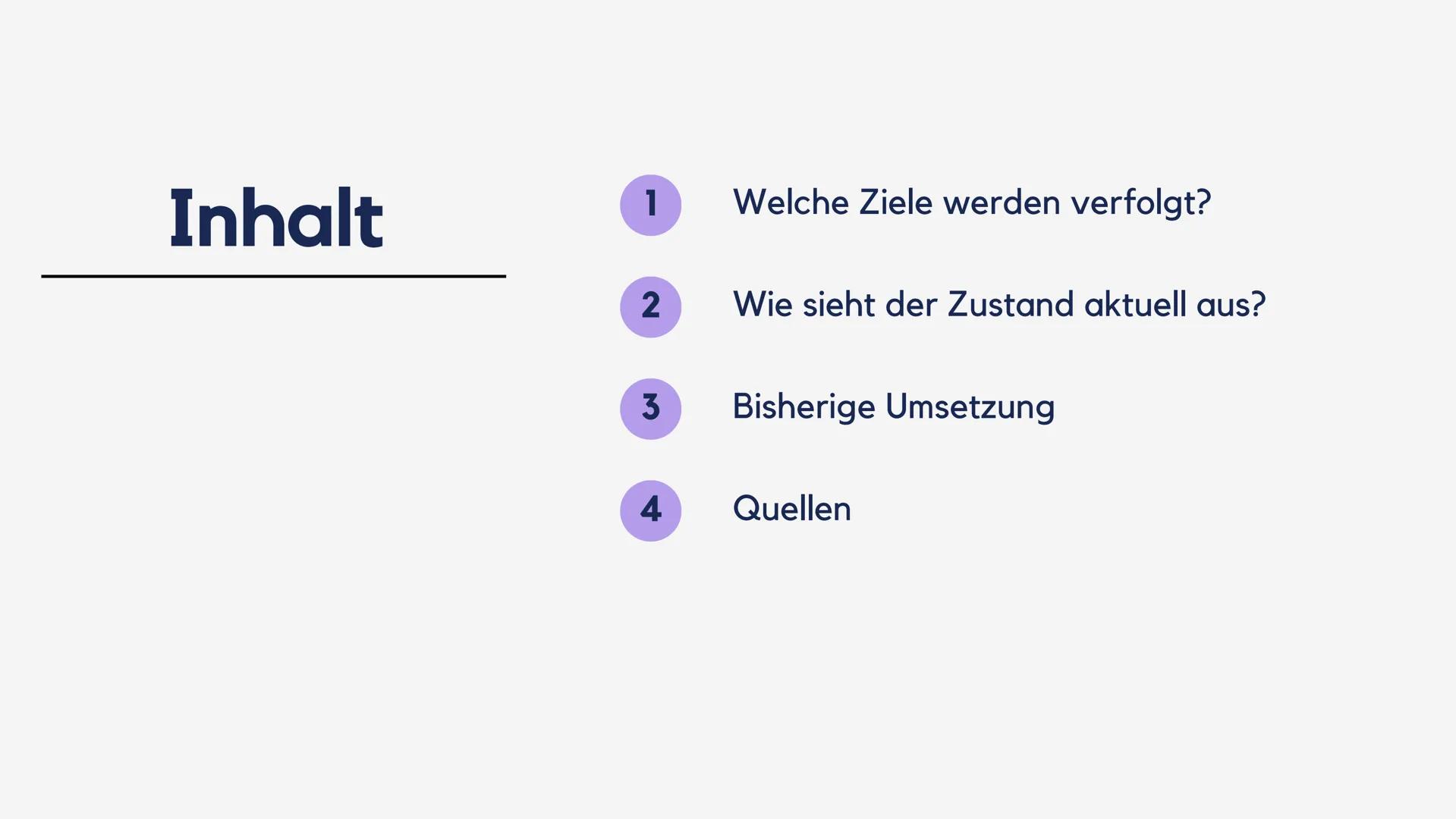 Geo-GK Q2 | 2022/2023
Agenda 2030 -
Die globalen Ziele für
nachhaltige Entwicklung Inhalt
1
2
3
4
Welche Ziele werden verfolgt?
Wie sieht de