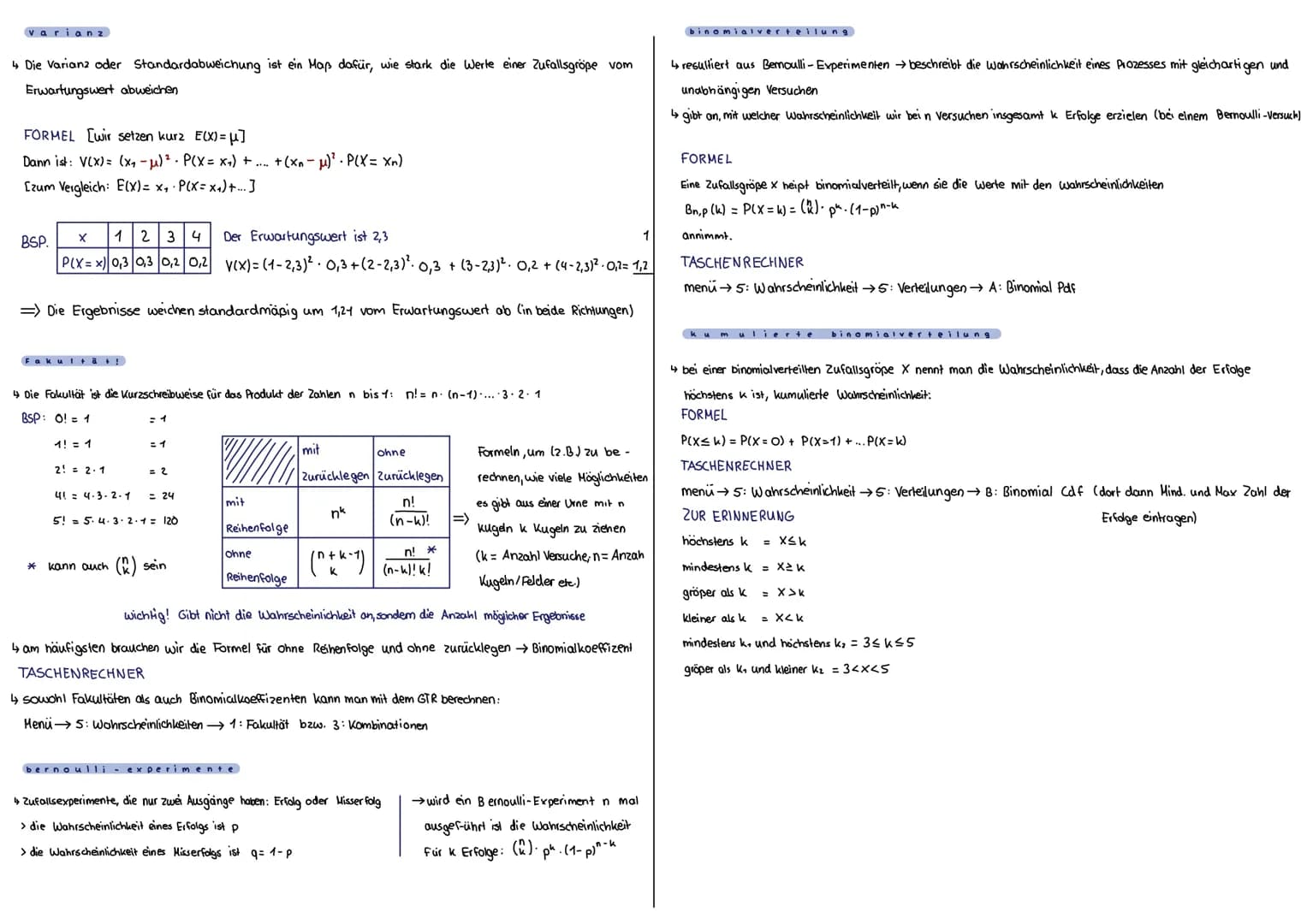 themen
1. Baumdiagramme
2. Vierfeldertafel
3. bedingte wahrscheinlichkeit
4. stochastische Unabhängigkeit
5. Zufallsgröße und
Wahrscheinlich