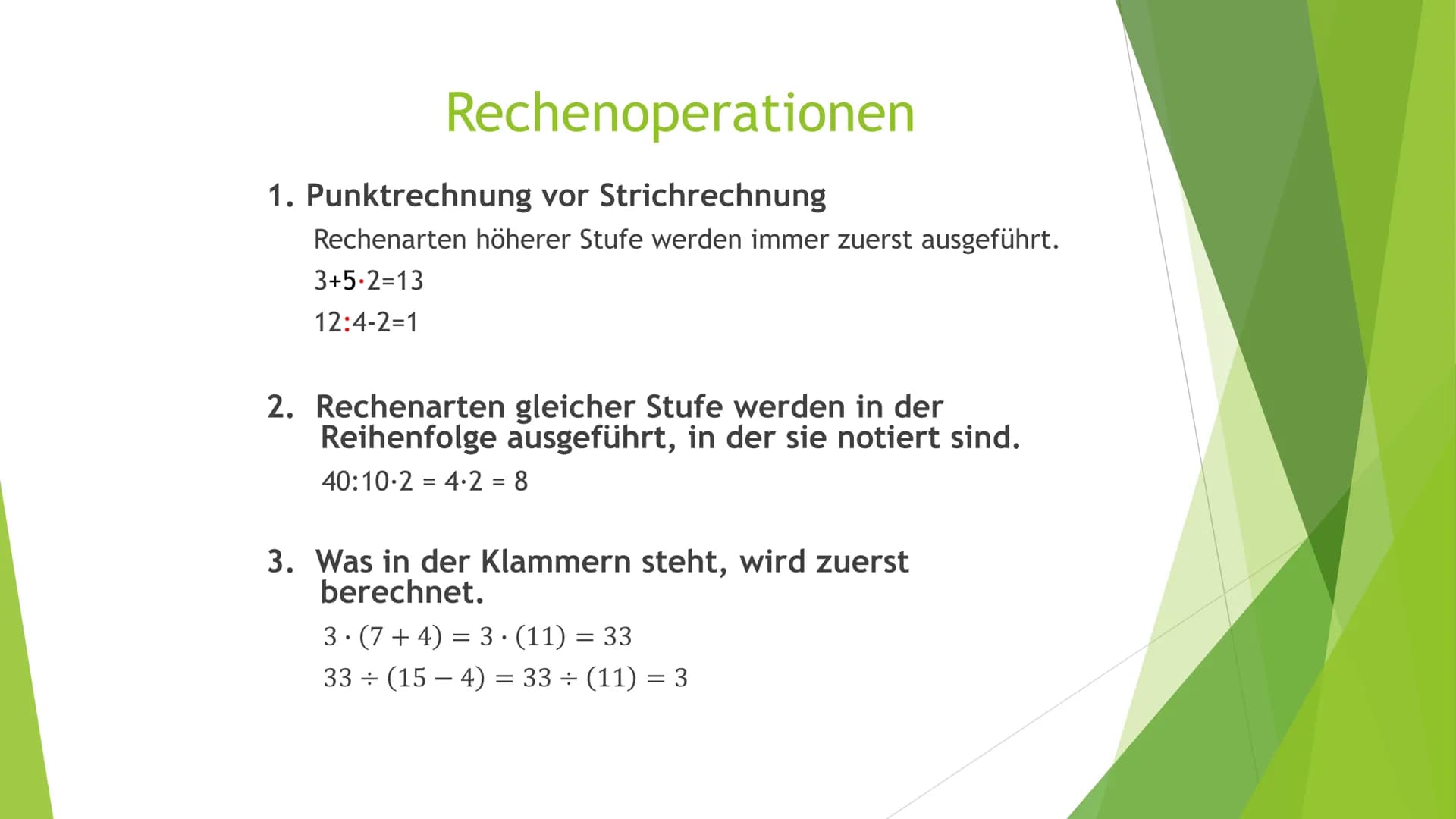 Stoffvermittlung
1. Rechenarten und Rechenregeln
►2. Gleichungen und Gleichungssysteme
► 3. Trigonometrie
4. Berechnung geometrischer Figure