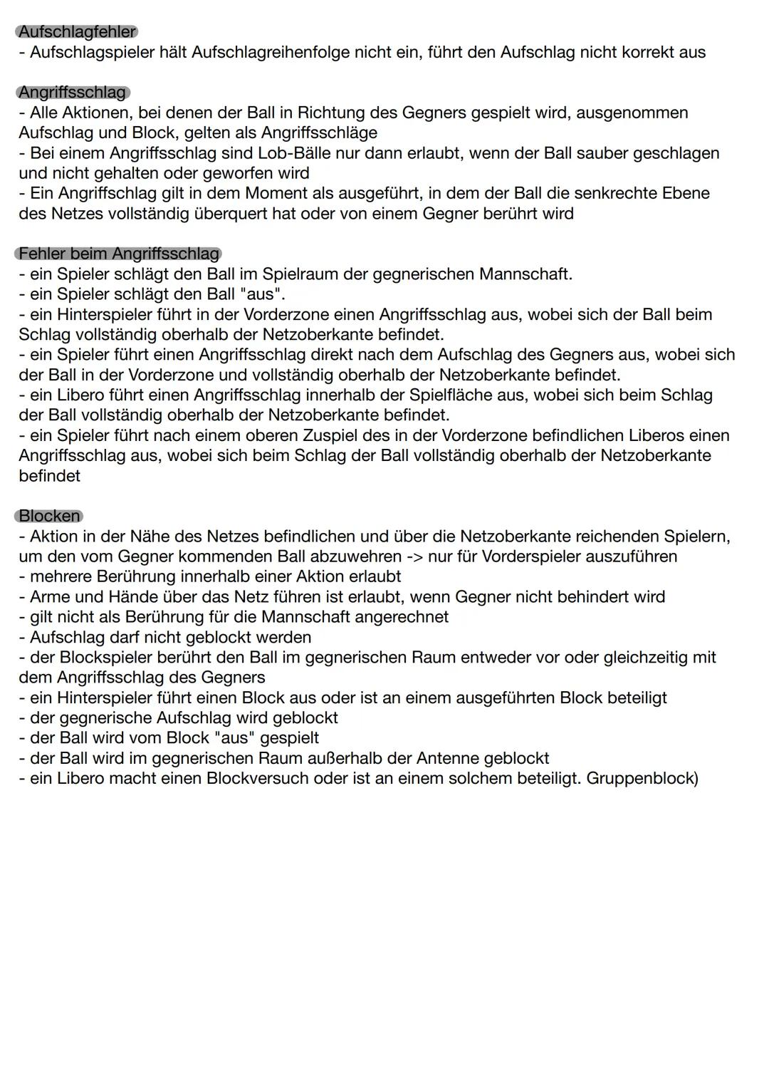 Volleyball
Spielfläche
- Spielfeld 18x9m
- 3m Freizone auf jeder Seite
- Freier Spielraum mindestens 7m hoch
-Netzhöhe bei Männern 2,43m, Fr