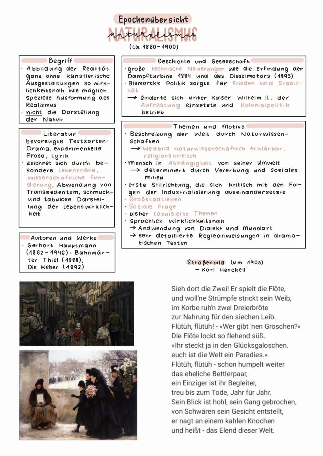 # Epochenüber sicht
# naturalismus
(ca. 1880-1900)

Begriff
*   Abbildung der Realität
ganz ohne künstlerische
Ausgestaltungen so wirk-
lich