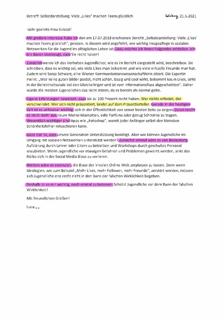 Know Beispiel Leserbrief thumbnail