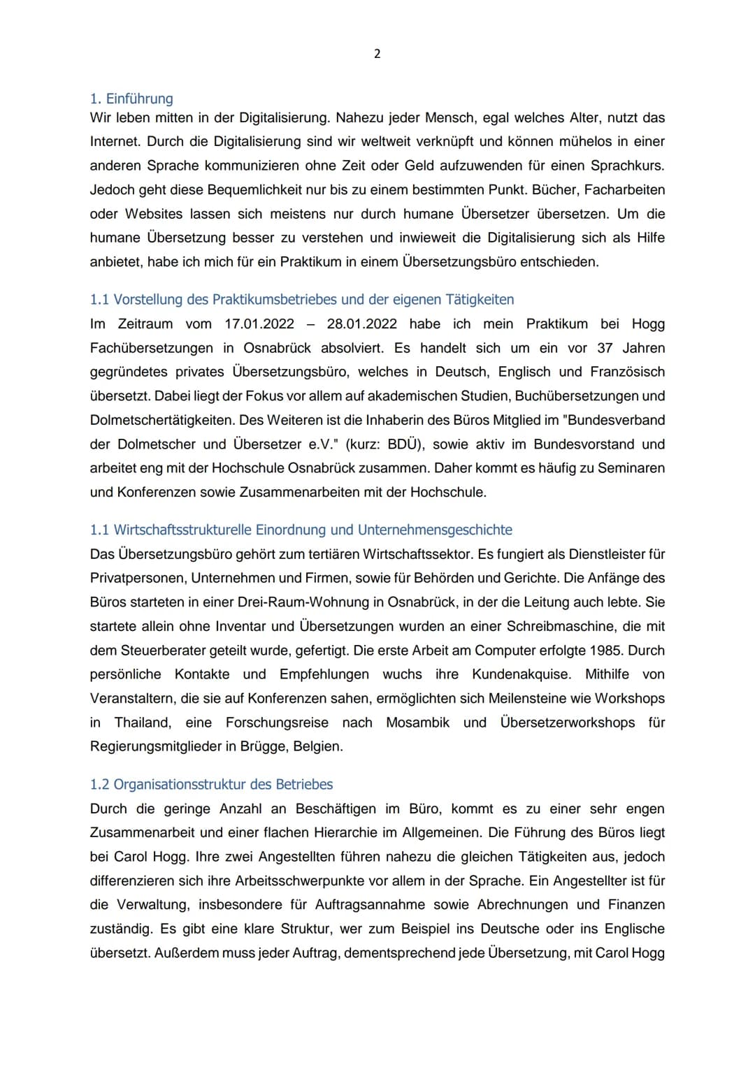 Gesamtschule Osnabrück -Schinkel, Windthorstraße 79 -83, Osnabrück
3-)
:)
:-)--)
GESAMT
SCHULE
SCHINKEL
Praktikumsort: Hogg Fachübersetzunge