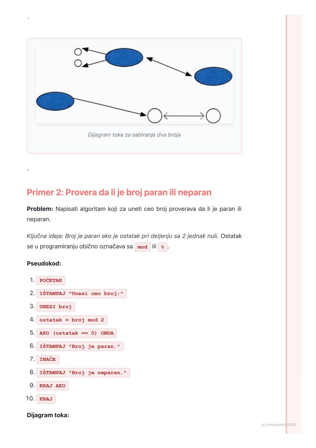 # Uvod u algoritme

## Uvod i definicija

Algoritam je u suštini kao recept za kuvanje ili uputstvo za sklapanje
nameštaja. To je niz preciz