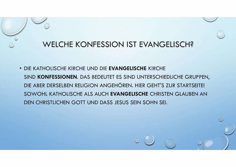 KONFESSION
RELIGION DEFINITION
• ALS KONFESSION WIRD IM HEUTIGEN SPRACHGEBRAUCH EINE UNTERGRUPPE INNERHALB
EINER RELIGION BEZEICHNET, DIE SI