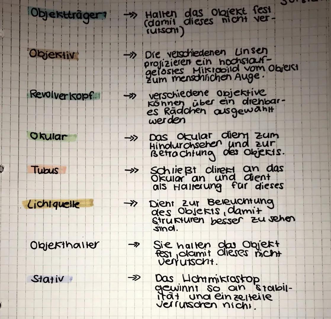 # Das lichtmikroskop und
mikroskopioun

1 Bestandteile eines Lichtmikroskops

Okular

Tubus

30.08.2

Objekt -
halter

Grabtrieb

Feintrieb

